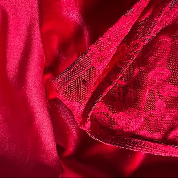 Weissman Dance Leotard Burgundy Red Velvet Black size MA 8/10 medium adult - Picture 4 of 5